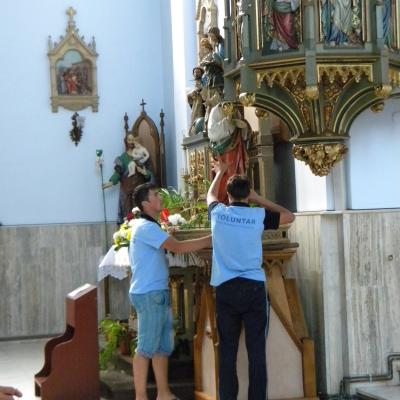 15-16 august: Cacica: Ultima zi de pelerinaj pentru tinerii voluntari