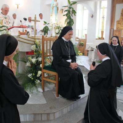 18 august: Târgu Ocna: Profesiunea perpetuă a sorei Maria Monica Butacu