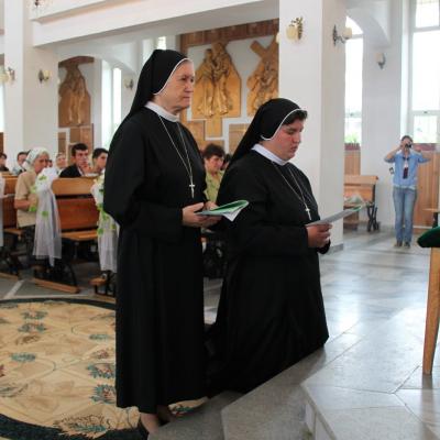 18 august: Târgu Ocna: Profesiunea perpetuă a sorei Maria Monica Butacu