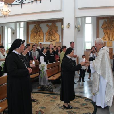 18 august: Târgu Ocna: Profesiunea perpetuă a sorei Maria Monica Butacu