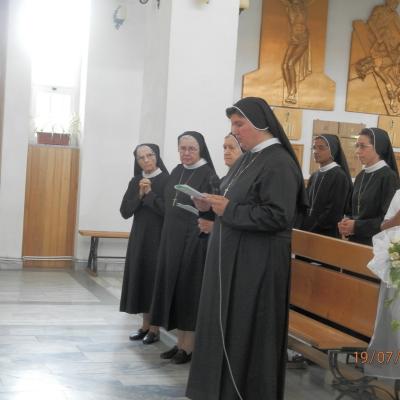 18 august: Târgu Ocna: Profesiunea perpetuă a sorei Maria Monica Butacu