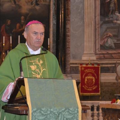 7 octombrie: Roma: Episcopul Petru Gherghel printre români