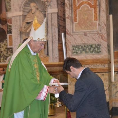 7 octombrie: Roma: Episcopul Petru Gherghel printre români