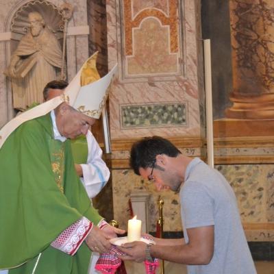 7 octombrie: Roma: Episcopul Petru Gherghel printre români