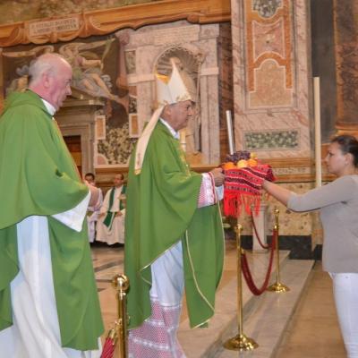 7 octombrie: Roma: Episcopul Petru Gherghel printre români