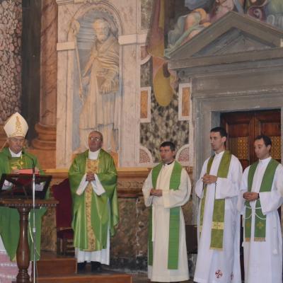 7 octombrie: Roma: Episcopul Petru Gherghel printre români