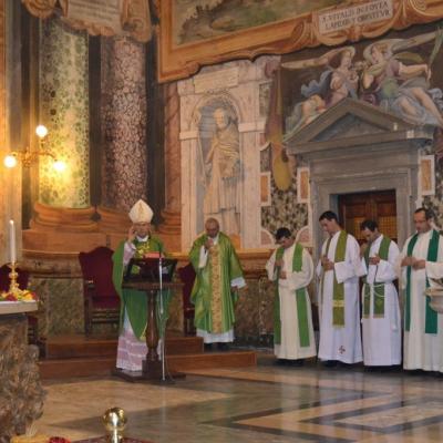 7 octombrie: Roma: Episcopul Petru Gherghel printre români