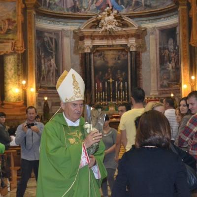 7 octombrie: Roma: Episcopul Petru Gherghel printre români