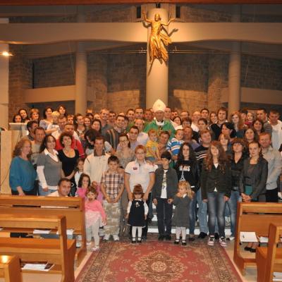 21 octombrie: Cesano: "Fiţi o familie unită!" - Vizita pastorală a PS Petru Gherghel