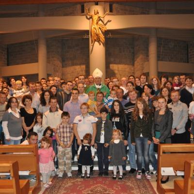 21 octombrie: Cesano: "Fiţi o familie unită!" - Vizita pastorală a PS Petru Gherghel