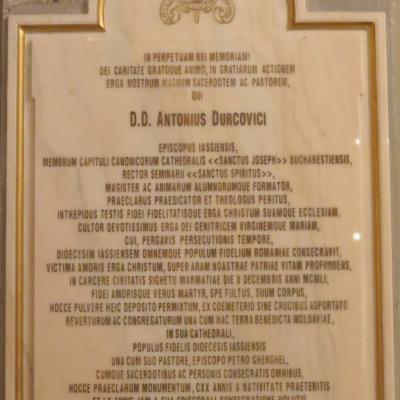 10 decembrie: Iaşi: Comemorarea episcopului martir Anton Durcovici