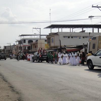 23 decembrie: Ecuador: Festival de Crăciun în Parohia Romano-Catolica "Sfântul Bartolomeu" din Palestina, provincia Guayas