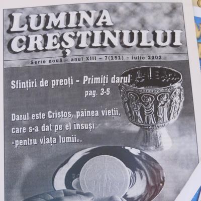 27 ianuarie: Iaşi: Iaşi: Prinos de recunoştinţă la centenarul revistei "Lumina creştinului"