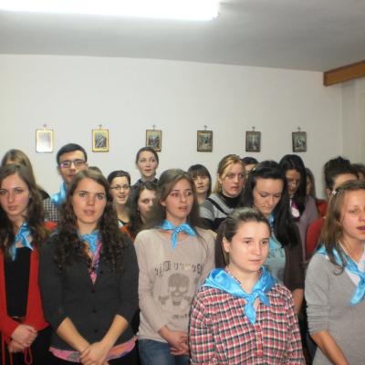 31 ianuarie: Iaşi: Adeziune Asociaţia Studenţilor Catolici Iaşi (ASCI) şi hramul capelei oratoriului "Sfântul Dominic Savio"
