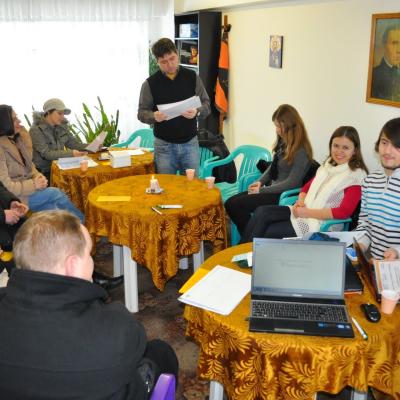 2 februarie: Bacău-Izvoare: Consiliul director al Asociaţiei regionale Kolping Moldova