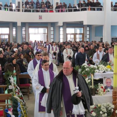12 februarie: Horleşti: Funeraliile părintelui Mihai Cucuteanu