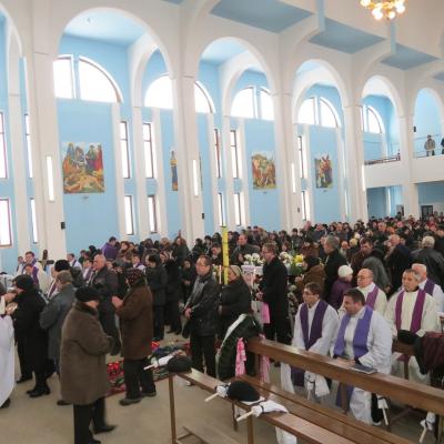12 februarie: Horleşti: Funeraliile părintelui Mihai Cucuteanu