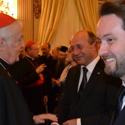 15 februarie: Roma: Întâlnirea dintre preşedintele României şi ambasadorii acreditaţi la Vatican şi pe reprezentanţii cultelor