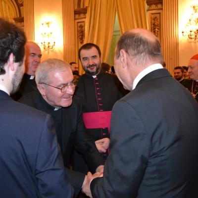 15 februarie: Roma: Întâlnirea dintre preşedintele României şi ambasadorii acreditaţi la Vatican şi pe reprezentanţii cultelor