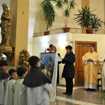 21-24 februarie: Roman: Mama îşi vizitează fiii din Parohia "Isus, Bunul Păstor"