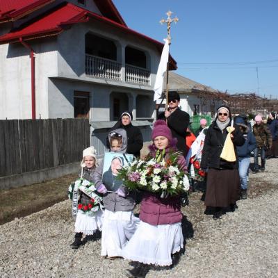 13 martie: Gherăeşti: Funeraliile sorei Maria Bereşoaie