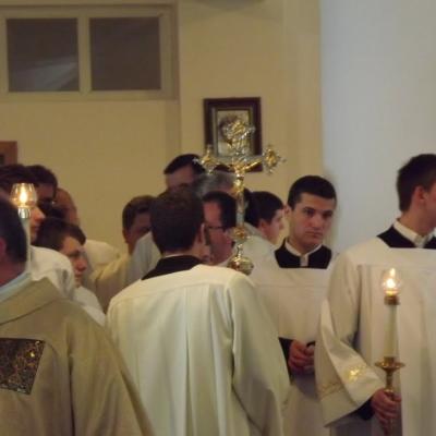 19 martie: Bacău: Hramul Seminarului şi depunerea relicvelor în capelă (19 martie 2013)
