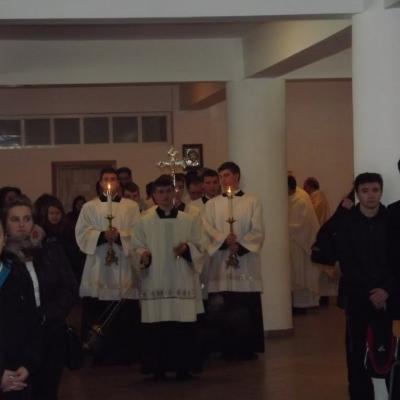 19 martie: Bacău: Hramul Seminarului şi depunerea relicvelor în capelă (19 martie 2013)