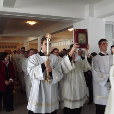 19 martie: Bacău: Hramul Seminarului şi depunerea relicvelor în capelă (19 martie 2013)