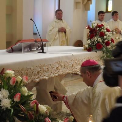 19 martie: Bacău: Hramul Seminarului şi depunerea relicvelor în capelă (19 martie 2013)