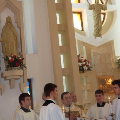 19 martie: Bacău: Hramul Seminarului şi depunerea relicvelor în capelă (19 martie 2013)