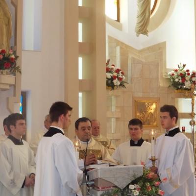 19 martie: Bacău: Hramul Seminarului şi depunerea relicvelor în capelă (19 martie 2013)