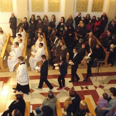 19 martie: Bacău: Hramul Seminarului şi depunerea relicvelor în capelă (19 martie 2013)