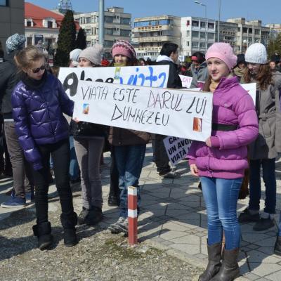 23 martie: Bacău: Marşul pentru viaţă