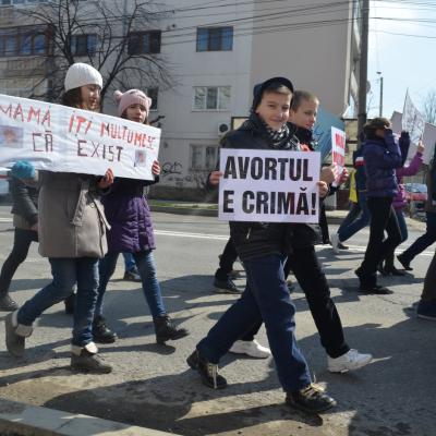 23 martie: Bacău: Marşul pentru viaţă