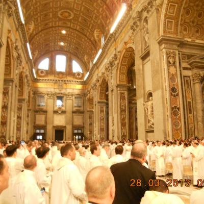 28 martie: Vatican: Liturghia Crismei împreună cu papa Francisc