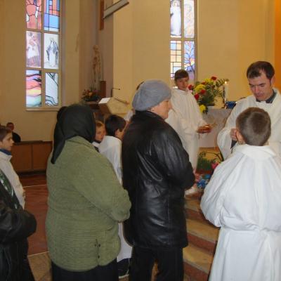 7 aprilie: Horgeşti: Vizita părintelui misionar Bartolomeu Blaj