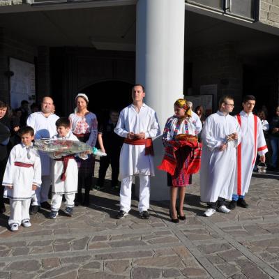 14 aprilie: Cesano: Vizita pastorală a ep. Gino Reali în comunitatea catolică românească