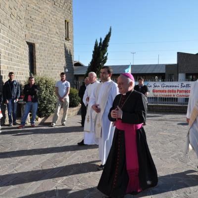14 aprilie: Cesano: Vizita pastorală a ep. Gino Reali în comunitatea catolică românească
