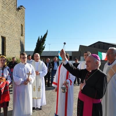 14 aprilie: Cesano: Vizita pastorală a ep. Gino Reali în comunitatea catolică românească
