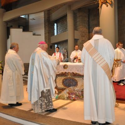 14 aprilie: Cesano: Vizita pastorală a ep. Gino Reali în comunitatea catolică românească