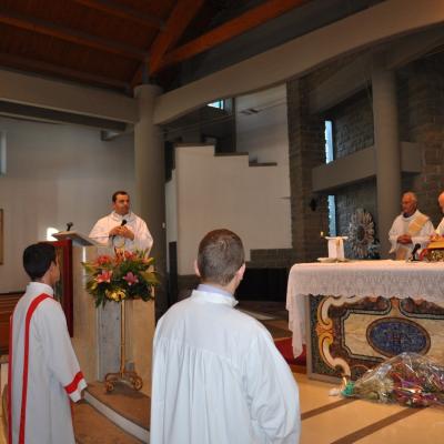 14 aprilie: Cesano: Vizita pastorală a ep. Gino Reali în comunitatea catolică românească