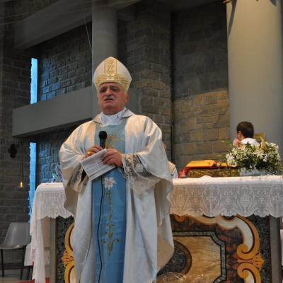 14 aprilie: Cesano: Vizita pastorală a ep. Gino Reali în comunitatea catolică românească