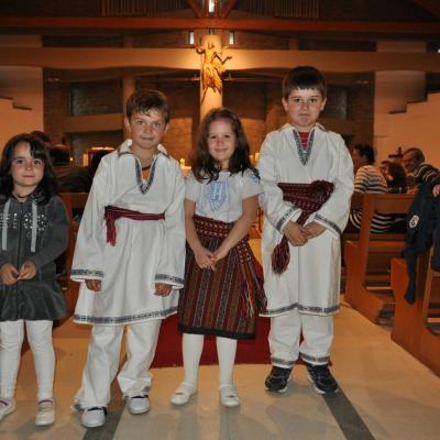 14 aprilie: Cesano: Vizita pastorală a ep. Gino Reali în comunitatea catolică românească
