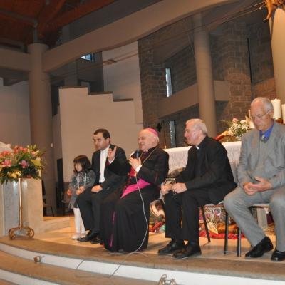 14 aprilie: Cesano: Vizita pastorală a ep. Gino Reali în comunitatea catolică românească