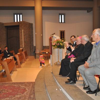 14 aprilie: Cesano: Vizita pastorală a ep. Gino Reali în comunitatea catolică românească