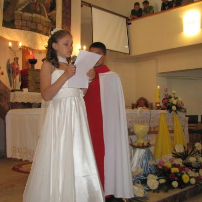 28 aprilie: Cleja "Sfântul Francisc de Assisi": Prima Sfânta Împartasanie
