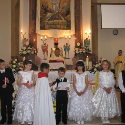28 aprilie: Cleja "Sfântul Francisc de Assisi": Prima Sfânta Împartasanie