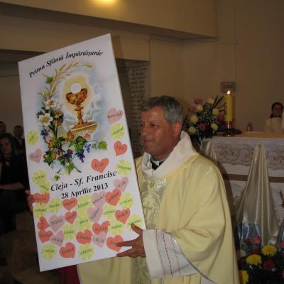 28 aprilie: Cleja "Sfântul Francisc de Assisi": Prima Sfânta Împartasanie