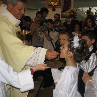 28 aprilie: Cleja "Sfântul Francisc de Assisi": Prima Sfânta Împartasanie