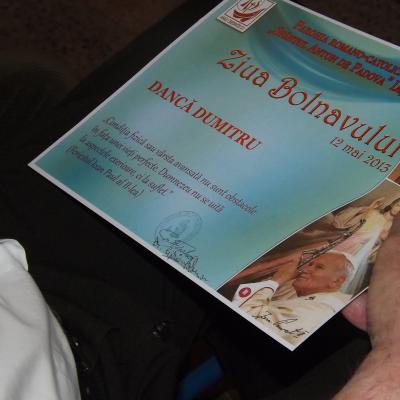 12 mai: Iaşi "Sfântul Anton de Padova": Ziua bolnavului